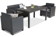 Мебели от техноратан Nebraska Apetito 4 Антрацит Bica