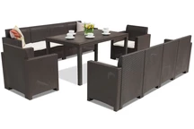 Мебели от техноратан Nebraska Apetito Max 10 кафява Bica