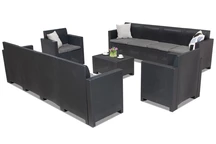 Мебели от техноратан Nebraska Coffeee Max 10 антрацит Bica