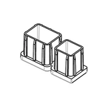 Резервна част за мебели Bica R cappuccino