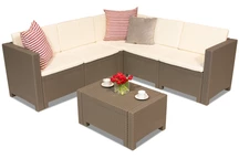 Техноратанов ъглов диван Colorado Corner 5 капучино Bica