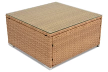 Техноратанова масичка за кафе Roma Garden Point меден цвят