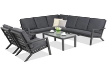 Алуминиеви градински мебели Braga Corner 7 Garden Point антрацит