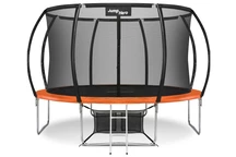Градински батут Premium с вътрешна мрежа 366 cm, 12FT оранжев