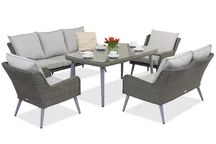 Градински мебели Bilbao Apetito 7 Garden Point сив