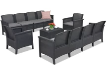 Мебели от техноратан Venezia Coffee Max 10 антрацит Бика