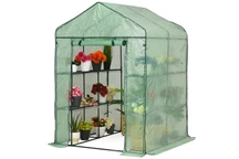 Мини оранжерия за градина 1,4 х 1,4 х 2 Garden Point зелена