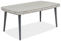 Полиратанова маса Bilbao Garden Point бяла