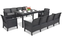 Ратанови мебели Venezia Apetito Max 10 антрацит Bica