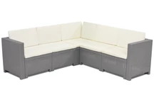Техноратанов ъглов диван Colorado Corner Bica сив