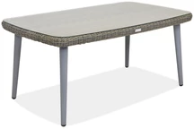 Техноратанова маса за тераса Bilbao Garden Point сива