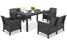 Venezia Apetito 6 ратан антрацит комплект Bica