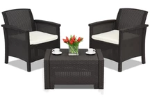 Venezia Terrace 2 кафяв ратан комплект Bica