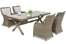 Garden Point cappuccino London ратан сервиз за 4 души