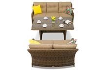 Ратанови мебели Garden Point Toledo Apetito с голяма маса за 5 човека