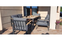 Zakintos Apetito 6 антрацитен алуминиев комплект Garden Point