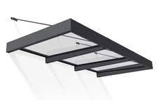 Алуминиев сенник за врата Sophia XL 1,4 x 2,9 м Palram - Canopia антрацит