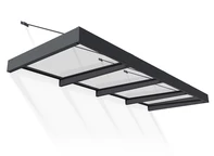 Алуминиев сенник за врата Sophia XL 1,4 x 3,8 м Palram - Canopia антрацит