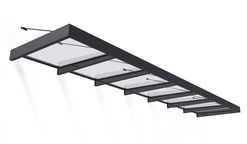 Алуминиев сенник за врата Sophia XL 1,4 x 6,6 м Palram - Canopia антрацит