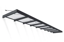 Алуминиев сенник за врата Sophia XL 1,4 x 8,5 м Palram - Canopia антрацит