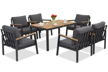 Алуминиеви градински мебели Zakintos Premium 6 anthracite Garden Point
