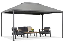 Антрацитен градински павилион Madrid 3 x 4 м Garden Point