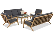 Braga Wood Coffee 8 Garden Point луксозен комплект мебели от техноратан