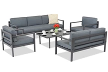 Garden Point Porto Coffee 7 антрацит комплект градински мебели