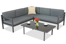 Garden Point Porto Corner 4 антрацитен комплект ъглови мебели