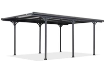 Голям поликарбонатен навес Montana 3,15 x 5,00 м CoverTech antracyt