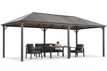 Altana ogrodowa Milos 3x6 Garden Point szara