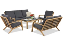 Комплект от техноратан Braga Wood Coffee 7 Garden Point