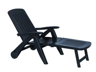 Сгъваем шезлонг Cancun anthracite Bica