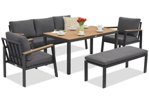 Zakintos Apetito 5 алуминиев комплект с пейка антрацит Garden Point