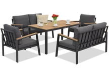 Zakintos Apetito 6 антрацитен алуминиев комплект Garden Point