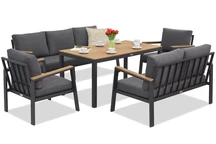 Zakintos Apetito 7 антрацитен алуминиев комплект Garden Point