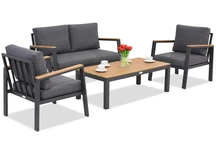 Zakintos Coffee 4 антрацитен алуминиев комплект Garden Point