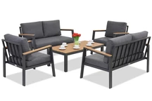 Zakintos Coffee 6 антрацитен алуминиев комплект Garden Point