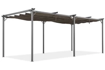 Кафява пергола за тераса La Palma 3x6m Garden Point