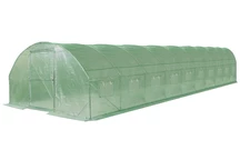 Serre tunnel 4x12m  Garden Point verte avec porte