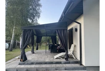 Алуминиев навес за тераса 3 x 6 м Tarragona Premium Garden Point антрацит