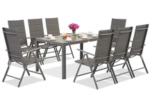 Алуминиев градински комплект Polywood Verona за 8 души Garden Point grey