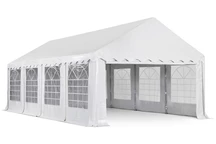 Бяла градинска парти палатка 4x8m Hanover Garden Point