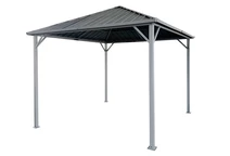 Garden Point Itaka 3x3 антрацитна градинска беседка