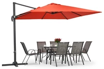 Garden Point червен чадър Siena 3x3m