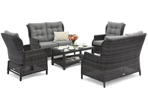 Garden Point ексклузивен комплект мебели от техноратан Malaga Coffee 6 антрацит