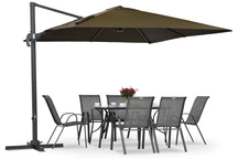 Garden Point кафяв чадър Siena 3x3m