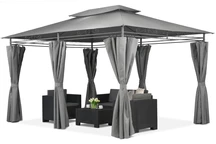 Градински павилион Ibiza 3x4m антрацит Garden Point 