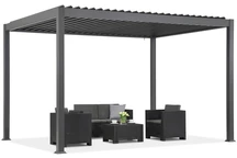 Lagos Premium 3x4 Garden Point свободностояща пергола за тераса антрацит и бяло