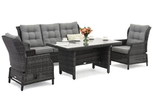 Malaga Apetito 5 антрацит Garden Point technorattan furniture